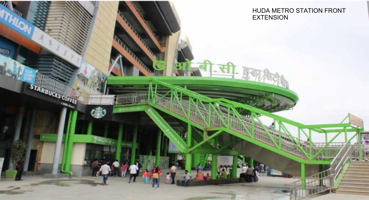 HUDA Metro Station Front Extension
